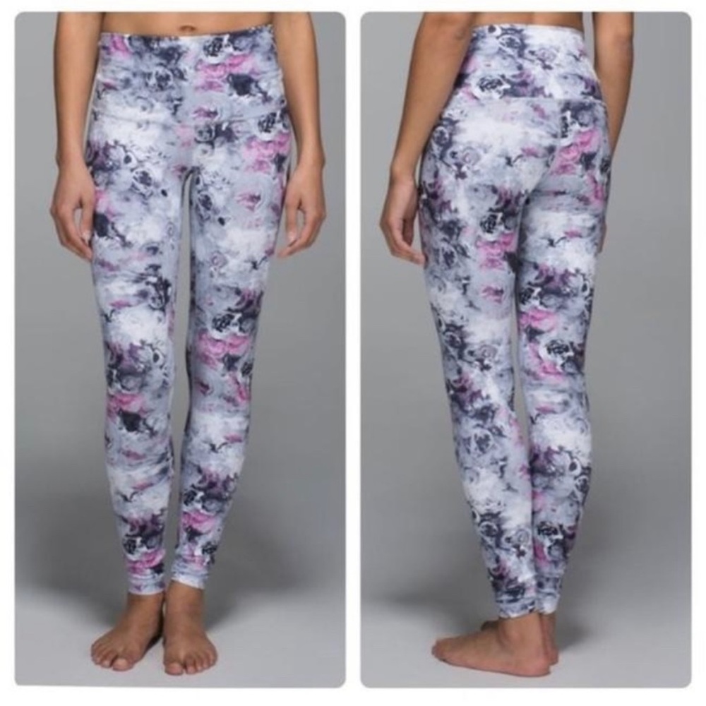 Lululemon Wunder Under High Rise Rose Leggings